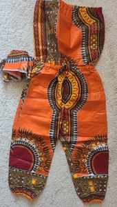 African print jumpsuit sz S